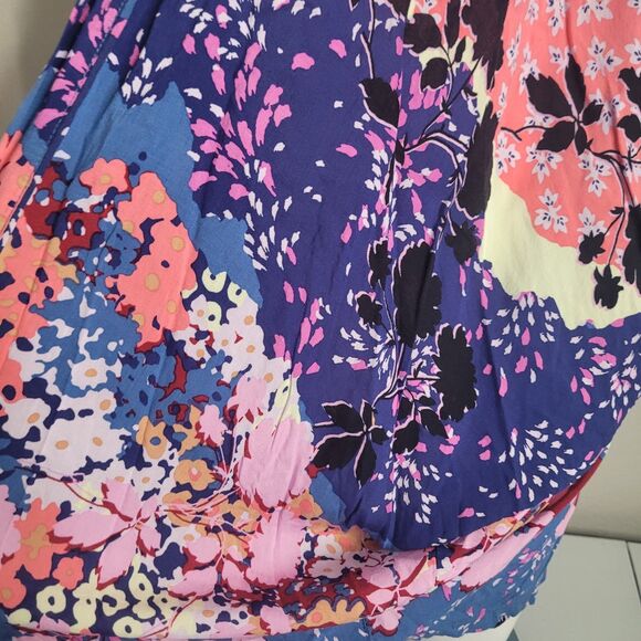 Victoria's Secret XS cardigan kimono floral patchwork sleeveless open front - Picture 5 of 10